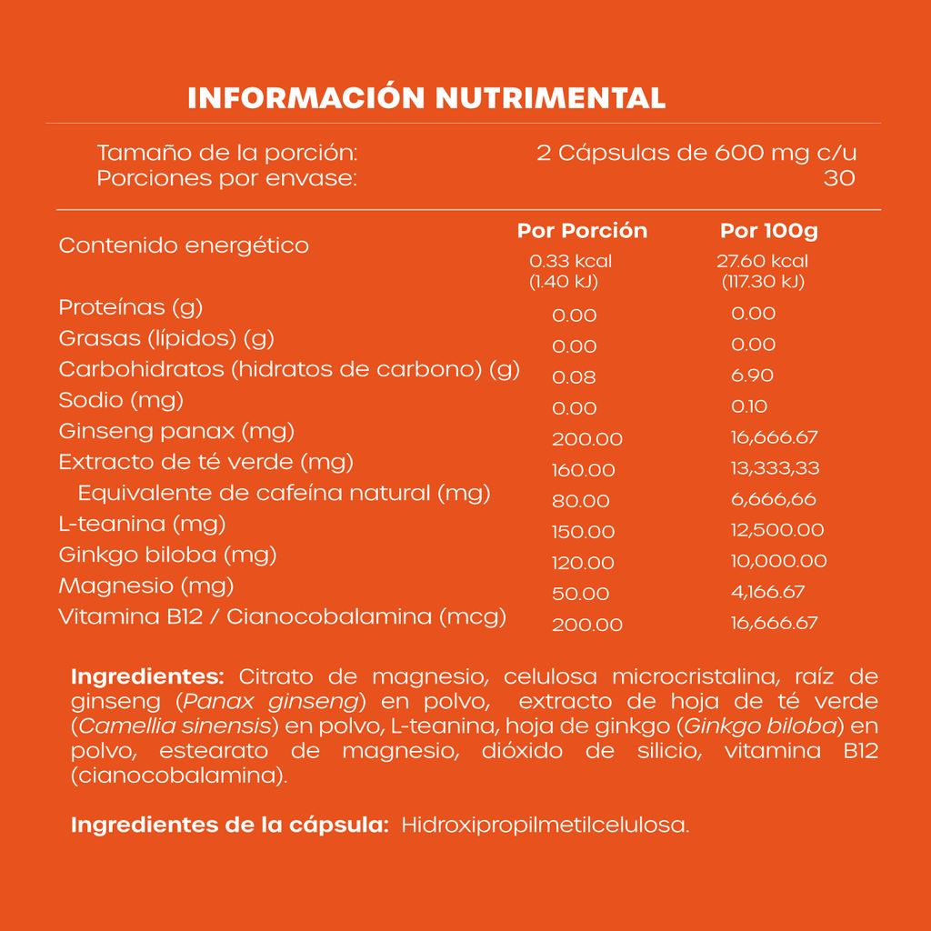 Nootrópico Light — Enfoque y Claridad Mental